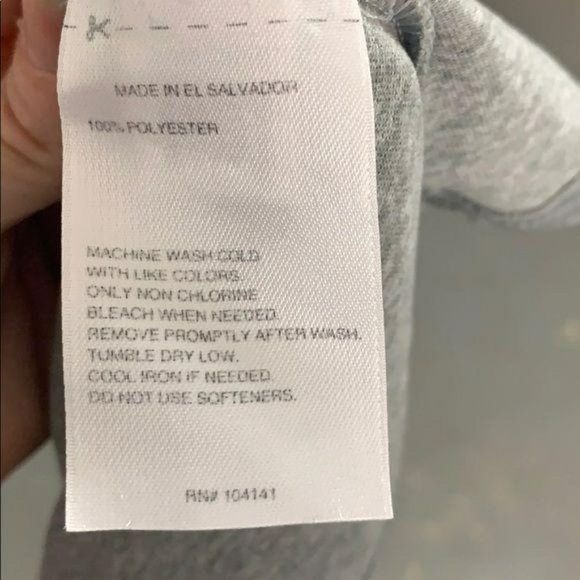 Reebok Heather Grey‎ Athletic Small Long Sleeve shirt - Picture 8 of 8